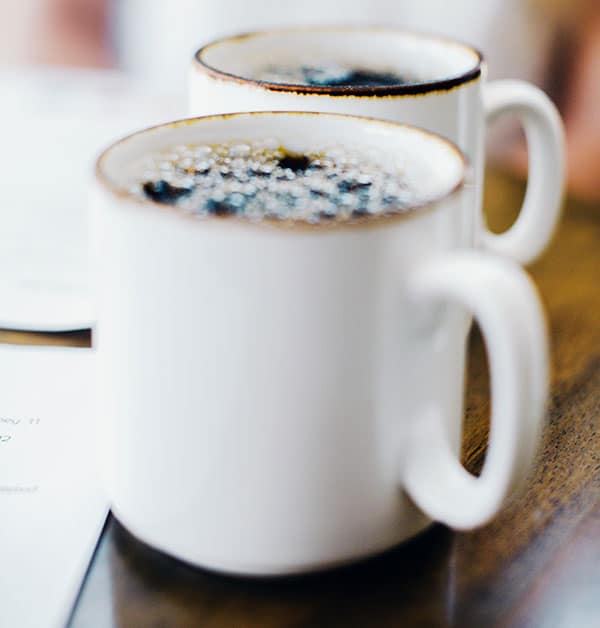 Hot coffee mugs image