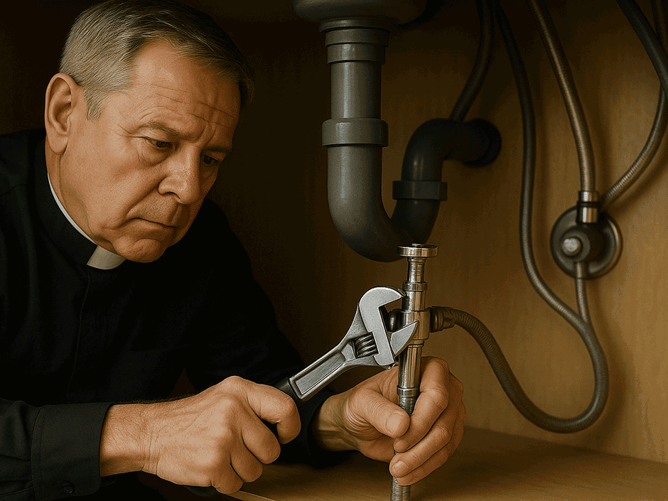 Pastor Plumber 940x705 This Old Church: How to Handle Routine Maintenance at a House of God